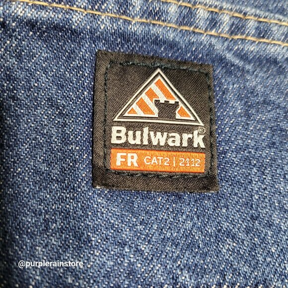 Bulwark FR Cat 2112 Jeans 32x28 Fire Resistant Work Wear Medium Wash Denim - Picture 4 of 12